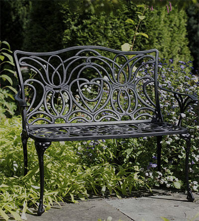 bench in garden